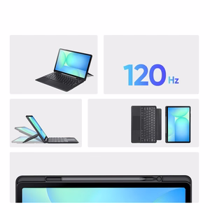 Dux Ducis DK-seeria taustvalgustusega klaviatuurümbris Samsung Tab S10 FE+ (Plus) jaoks, must