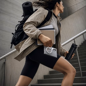 Spigen AirSkin MagFit MagSafe ümbris Samsung Galaxy Z Fold 8-le, läbipaistev ja valge