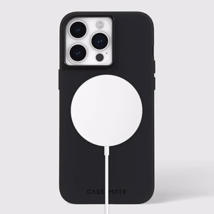 Case-Mate Silicone MagSafe ümbris seadmele iPhone 15 Pro Max, must