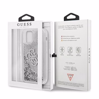 Guess GUHCP12LLG4GSI iPhone 12 Pro Max 6.7" hõbedane/hõbedane kõvakaaneline 4G Big Liquid Glitter
