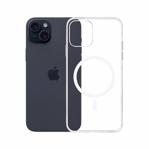 3mk Clear MagCase jaoks Apple iPhone 15 Plus - läbipaistev
