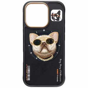 NIMMY ümbris GLASSES COOL DOG compatible with MagSafe jaoks IPHONE 16 Pro Max must