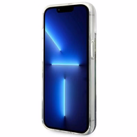 GUESS ümbris jaoks IPHONE 13 / 14 / 15 GUHCP14SLFLSB (Flower Liquid Glitter) sinine