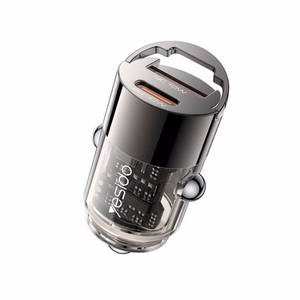 Yesido Автомобильное зарядное устройство Y68 PD 30W USB-A+C, чёрное