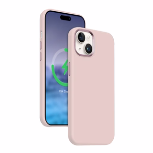 Crong Color Cover LUX Magnetic ümbris seadmele iPhone 15 Plus, MagSafe'iga ühilduv, roosa