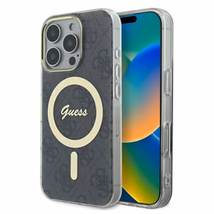 Guess IML 4G MagSafe Ümbris jaoks iPhone 16 Pro Max - must