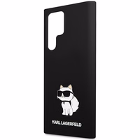 Karl Lagerfeld Silicone Choupette ümbris jaoks Samsung Galaxy S24 Ultra - must