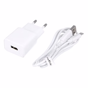 Maxlife MXTC-01 laadija 1x USB 1A whIte + USB-C kaabel
