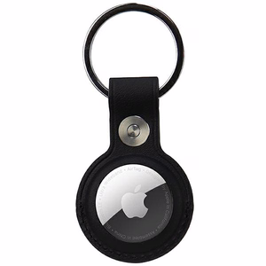 Audi Synthetic Leather AirTag ümbris - must