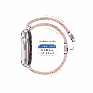 Tech-Protect Nylonmag Strap for Apple Watch 4 / 5 / 6 / 7 / 8 / 9 / SE / Ultra 1 / 2 (42 / 44 / 45 / 49 mm) - Pink