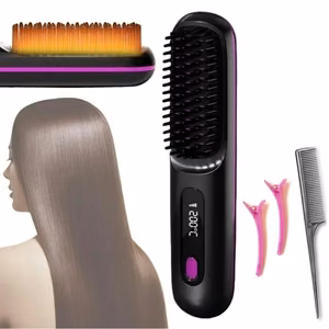Juhtmeta juuste sirgestuskamm Reach HairMini, must