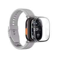 AmazingThing Radix Klaas Ekraanikaitse koos Ümbris jaoks Apple Kell UItra 3 49mm - läbipaistev