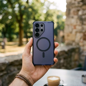 Чехол для Samsung A27 Forcell F-Protect BumperX Premium совместимый с MagSafe темно-синий