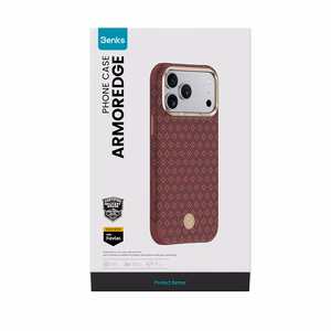 Benks ArmorGrid Edge X9 Air Navigator Kevlar-ümbris (C.K.FL.AP.RD.X069) iPhone 18 Pro/17 Pro telefonile, punane (Sawy Red)