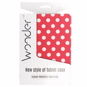 Wonder Canvas Tablet Ümbris 13 inches punane polka-dot