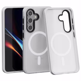 Spacecase Hybrid Fusion Mag ümbris Galaxy S25 valge