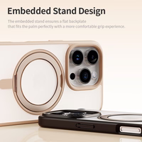 Rock Rotating Alus Soft Touch Series Magnetic jaoks Iphone 16 Pro kuldne