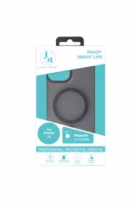 JM MAGSAFE SILK FROST I for iPhone 16 Black