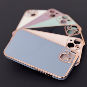 Lighting Color Case Samsung Galaxy A73 5G Gold Frame Gel Cover Sinine kate