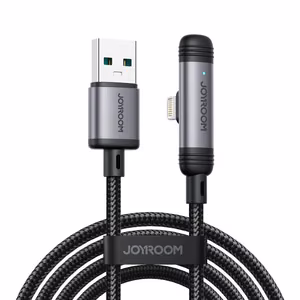 Joyroom S-A56 EnjoyX Series 90° USB-A - Lightning 3A kaabel 1.2m - must