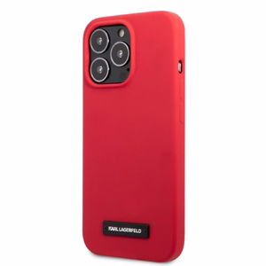Karl Lagerfeld KLHCP13LSLMP1R iPhone 13 Pro / 13 6.1" hardcase punane/punane Silicone Plaque