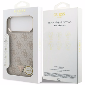 Guess 4G Triangle Logo MagSafe Ümbris jaoks iPhone 17 Pro Max - Rose Kuldne