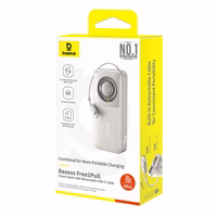 Akupank Baseus "Free2Pull" hall 10000mAh 30W (PD) + sisseehitatud "Type-C" kaabel