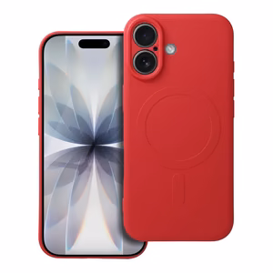 SILICONE MAG COVER Ümbris compatible with MagSafe jaoks IPHONE 17 punane