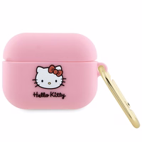 Hello Kitty Silicone 3D Kitty Head ümbris jaoks AirPods Pro - roosa
