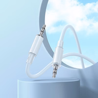 Borofone Kaabel AUX BL21 Lemon - jack 3,5mm to jack 3,5mm - 1 metre valge