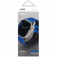Uniq Linus Airosoft Silicone Rihm for Apple Watch 1/2/3/4/5/6/7/8/SE/SE2/Ultra 42/44/45/49mm - Sinine