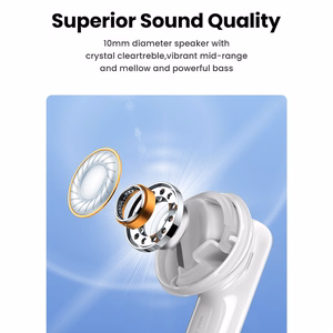 Ugreen HiTune T6 juhtmevabad kõrvaklapid ANC funktsiooniga + USB-A - USB-C kaabel valged