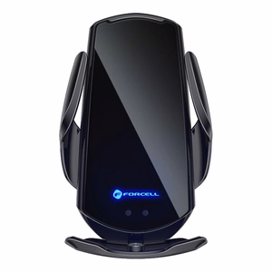 Juhtmevaba car phone hoidja automatic Forcell F-Grip HS1 Qi 15W windshield / air vent must