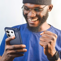 Carbon Ümbris jaoks Xiaomi Redmi Note 13 Pro - sinine