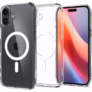 SPIGEN ümbris ULTRA HYBRID MAG compatible with MagSafe jaoks IPHONE 16 valge