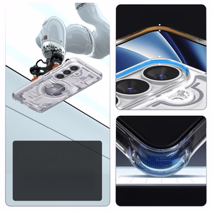 Spigen Ultra Hybrid Mag MagSafe Ümbris for Samsung Galaxy S26 Zero One - Clear and valge