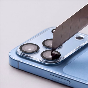 Läbipaistev Tech-Protect Cam Fit+ karastatud klaasist kaamerakaitse Apple iPhone 18 Pro telefonile
