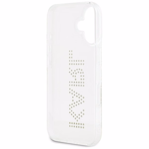 Karl Lagerfeld IML Rhinestones Logo iPhone 16 Ümbris - Läbipaistev