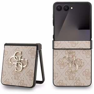 Guess Big 4G Logo Classic Logo Ümbris jaoks Samsung Galaxy Z Flip 7 - Roosa