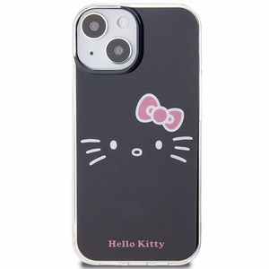 Hello Kitty IML Kitty Face чехол для iPhone 15 - чёрный
