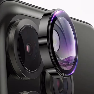 Tempered glass Tel Protect 3D Lens on camera for Iphone 15 Pro/15 Pro Max transparent (lens 3 pieces)