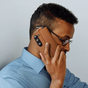Dux Ducis Skin X2 чехол Samsung Galaxy S23+ флип-чехол кошелёк подставка коричневый