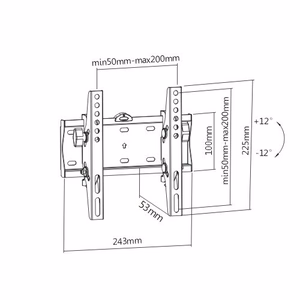 Gembird WM-42T-02 TV mount/stand 106.7 cm (42") must