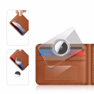 DUX DUCIS card-shaped protective case jaoks AirTag 2 pcs läbipaistev + must