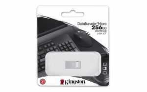 Kingston DataTraveler 256GB Micro 200MB/s metallist USB 3.2 Gen 1 mälupulk