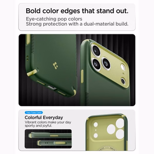 Spigen Nano Pop MagSafe ümbris iPhone 18 Pro / 17 Pro jaoks, roheline