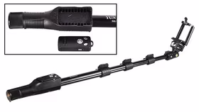 Selfie Stick - PROFESSIONAL - with Detachable Bluetooth Remote Control in handle - Type 5 Must