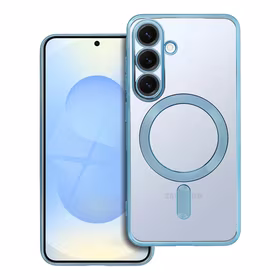 ELECTRO MAG COVER case compatible with MagSafe jaoks SAMSUNG S25 sinine