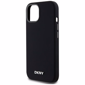DKNY Liquid Silicone Small Metal Logo MagSafe Ümbris jaoks iPhone 14/15/13 - Must