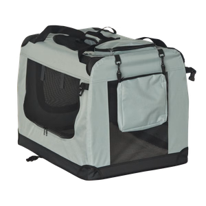 Kokkupandav lemmiklooma transpordikott, suurus XL, 82 x 58 x 58 cm, hall, REBEL ANIMALS